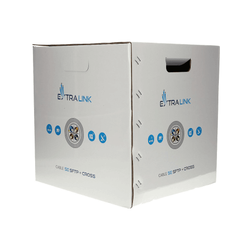 Extralink Cat5 Outdoor 305m Pull Box Braided | EX-C5-STPUV305B