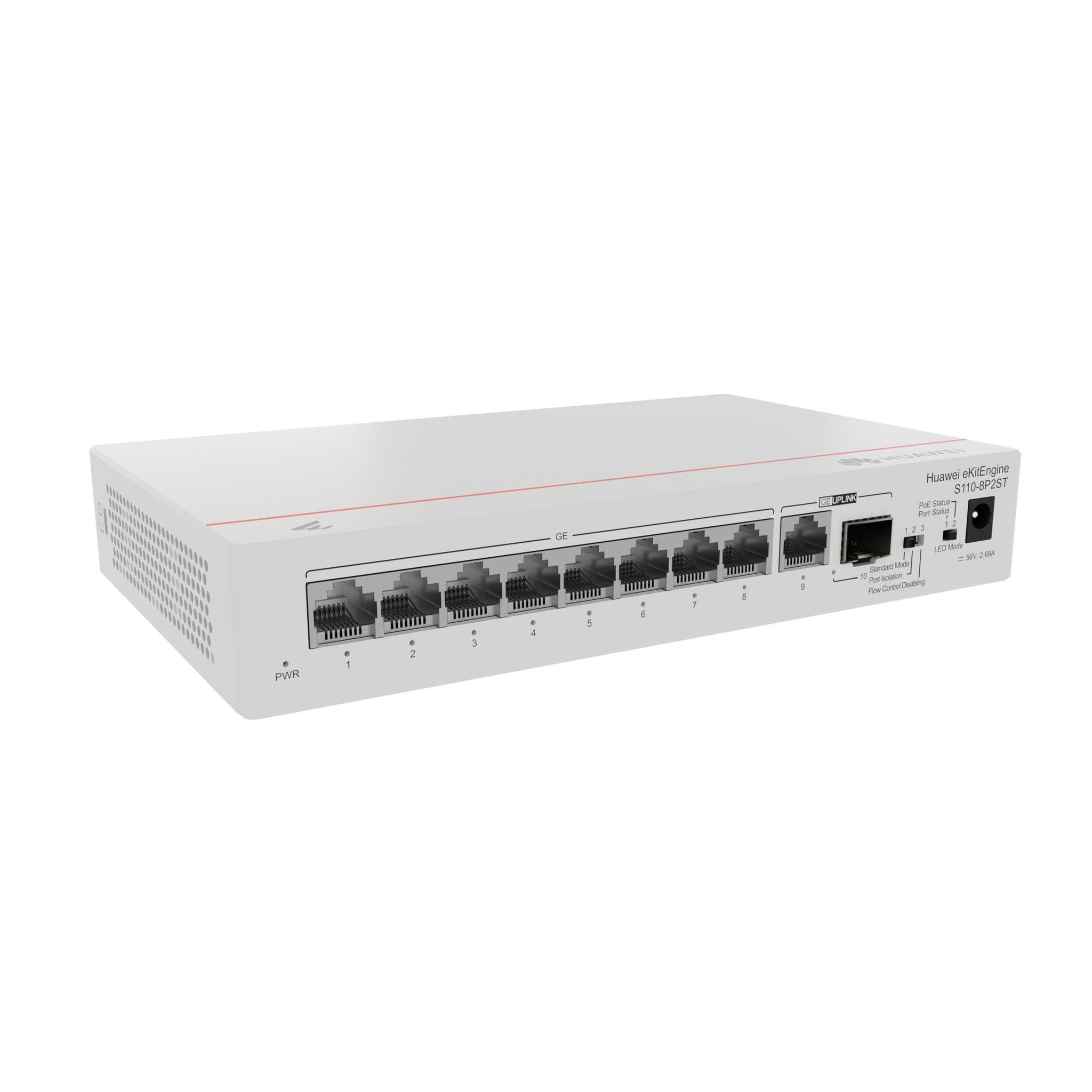 Huawei Gigabit PoE+ 8 Port Unmanaged Switch 124W | S110-8P2ST