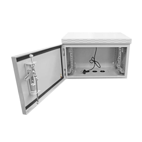 Switchcom Distribution 6U 450mm IP65 Outdoor Cabinet 2 x fans | CAB-6U-IP65-S