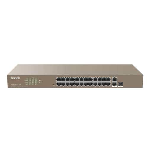 Tenda 26 Port with 24 PoE 370W 2 Gigabit 1 SFP Combo Switch | TEF1226P-24-410W