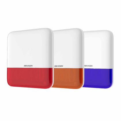 Hikvision External wireless sounder with red strobe I DS-PS1-E-WE-RDI