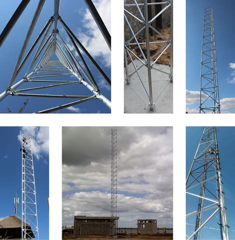 Free Standing Lattice Tower or Mast