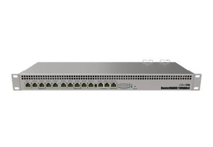 MikroTik 13-Port Gigabit Ethernet 1U Rackmount Router | RB1100AHX4