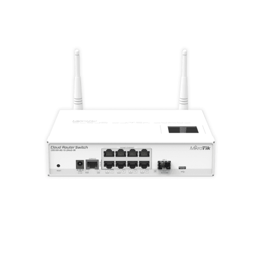 MikroTik 8 Port SFP+ with POE In Switch | CRS109-8G-1S2HN