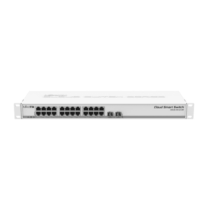 MikroTik SwOS Cloud Switch 24 Port Gigabit 2SFP+ | CSS326-24G-2S+R