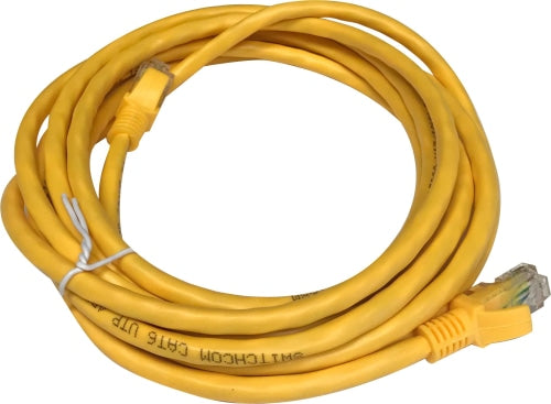Switchcom Distribution 3m UTP Cat5e Yellow Flylead | FL-C5-3-Y
