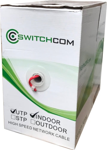 Switchcom Distribution CAT6 - UTP Indoor Colour Cable | C6-UTP-100