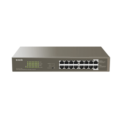 Tenda 16-Port Gigabit PoE Desktop Switch | TEG1116P-16-150W