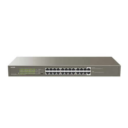 Tenda 24 Port Gigabit Rack Mount PoE Switch  | TEG1124P-24-250