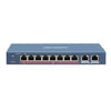 8 Port Unmanaged PoE Switch - DS-3E010HP-E