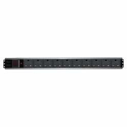 Aluminium Rack Mount PDU - 10 Way