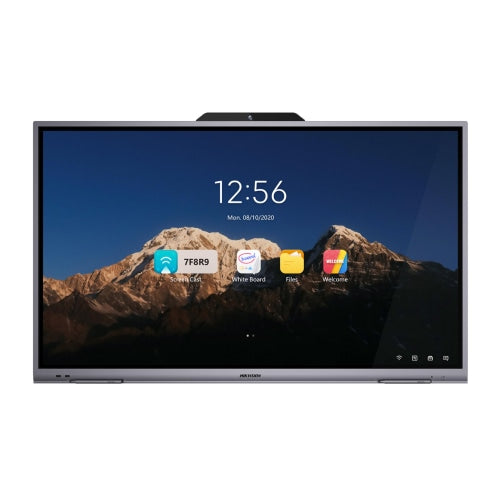 Hikvision 86" 4K Interactive Display with Cam+Mic I DS-D5B86RB/B