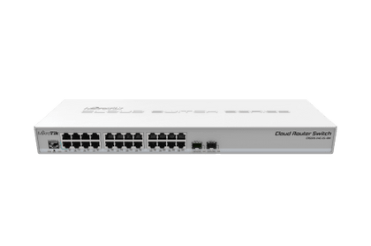 MikroTik 24-Port Gigabit 1U Rackmount Cloud Router Switch | CRS326-24G-2S+RM