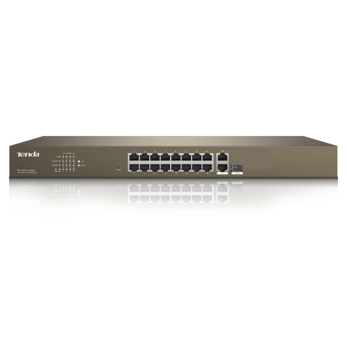 Tenda 16 Port 2 Uplink Smart PoE Switch | TEF1218P-16-250W