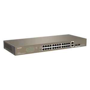 Tenda 24 Port Fast Ethernet Switch 2 SFP/ Ethernet Uplink Ports | TEF1026F