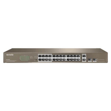 Tenda 24 Port Fast Ethernet Switch 2 SFP/ Ethernet Uplink Ports | TEF1026F