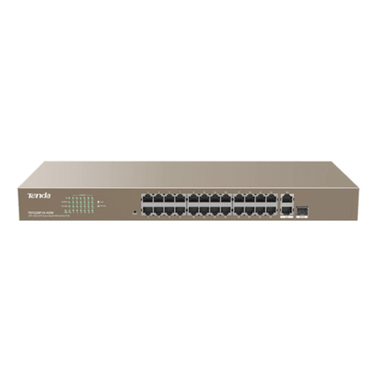 Tenda 26 Port with 24 PoE 370W 2 Gigabit 1 SFP Combo Switch | TEF1226P-24-410W