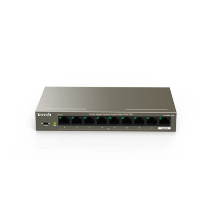 Tenda 9 Port Gigabit Ethernet Switch with 8 Port PoE | TEG1109P-8-102W