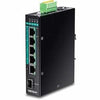 TRENDnet 6-Port Gigabit PoE+ Layer 2 Managed DIN-Rail Switch | TI-PG541