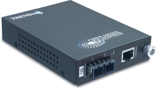 TRENDnet Intelligent 1000Base-T to 1000Base-FX Single Mode SC Fiber Converter | TFC-1000S50